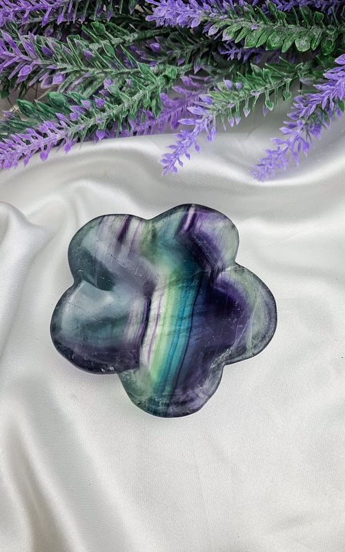 Flower Bowl in Fluorite
