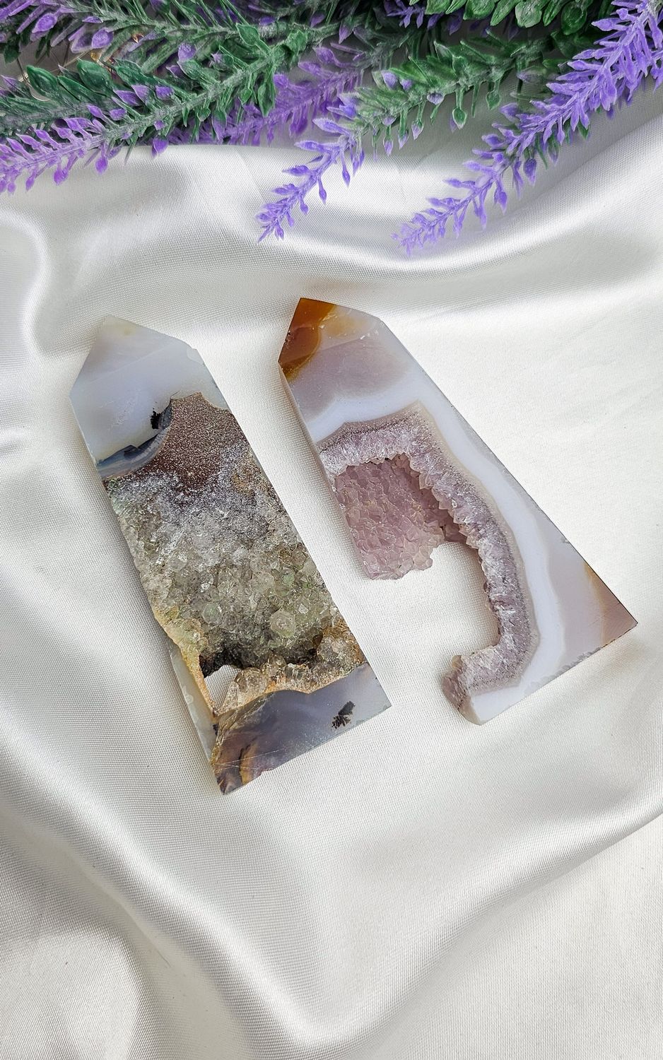 Druzy Agate Tower (Slim)