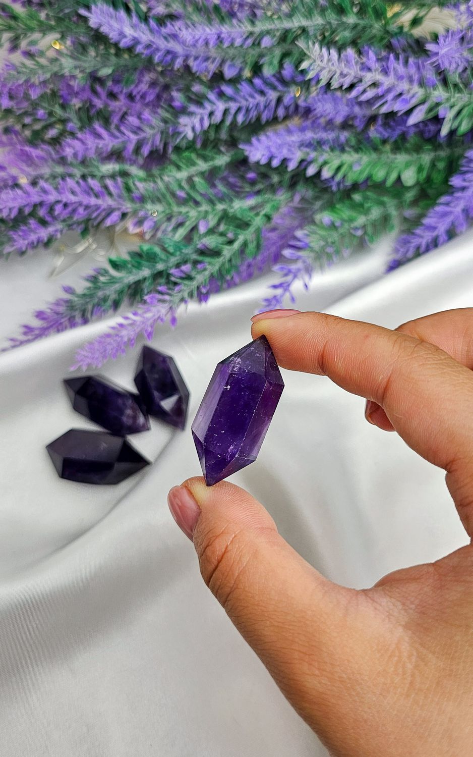 Double Point in Amethyst