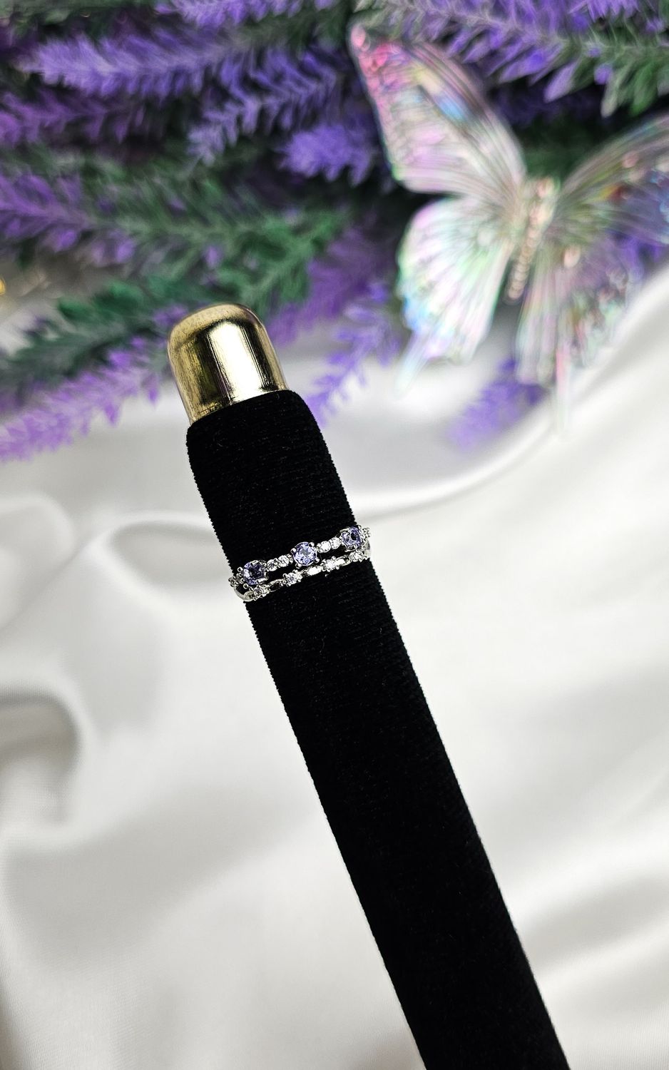 Adjustable Ring in Tanzanite (FROM SIZE 14)