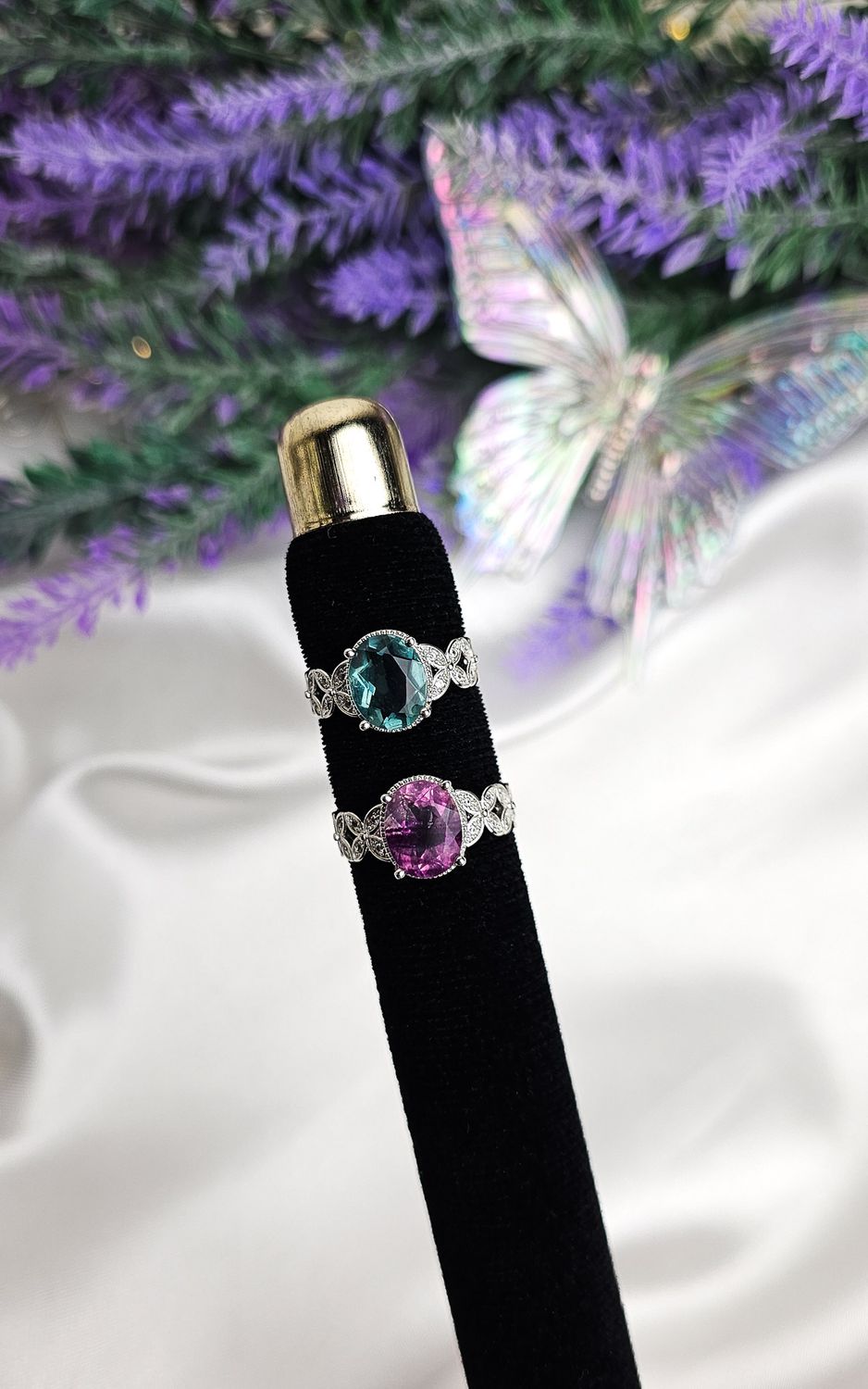 Adjustable Ring in Fluorite (FROM SIZE 12)