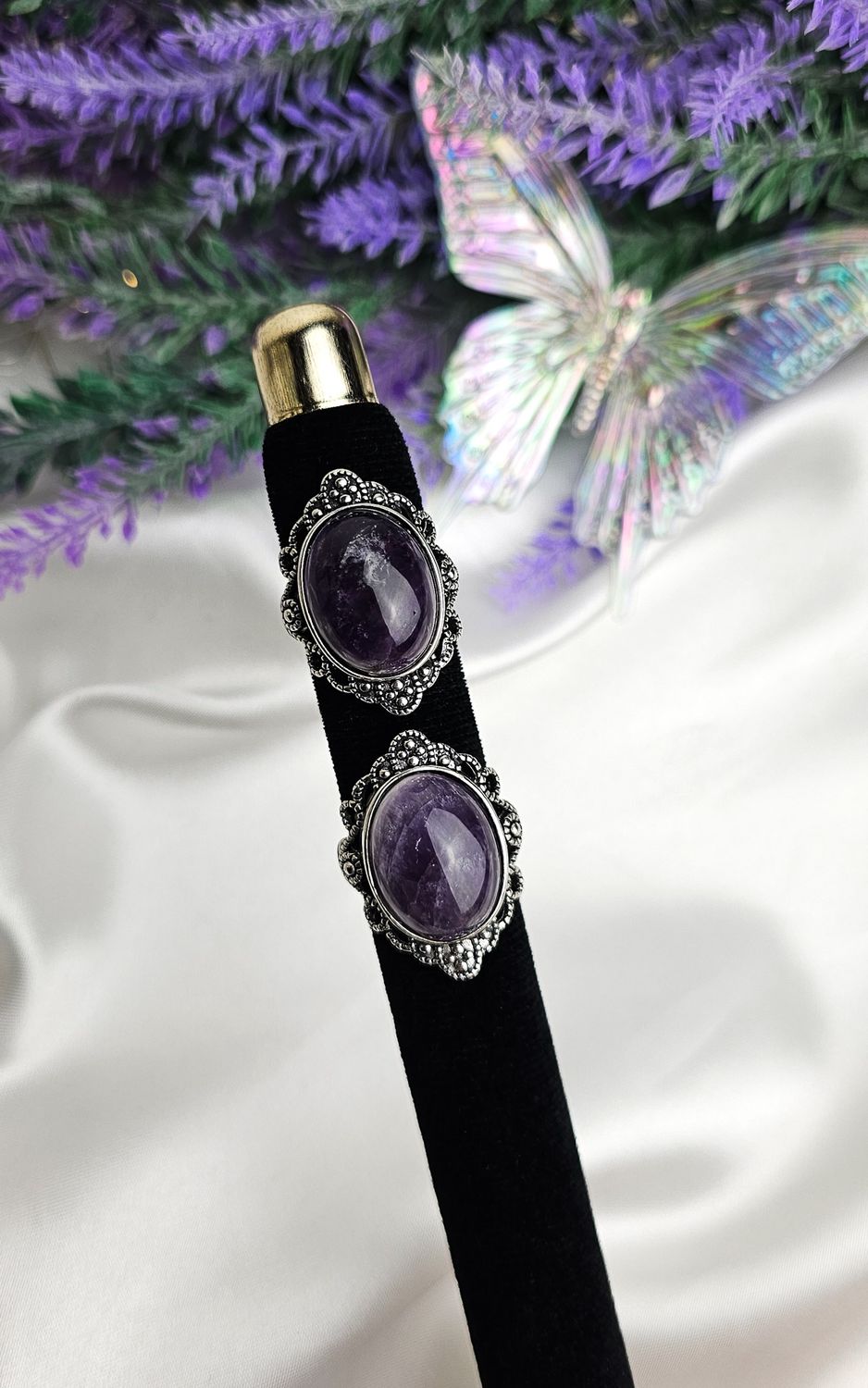 Adjustable Boho Ring in Dream Amethyst (FROM SIZE 15)