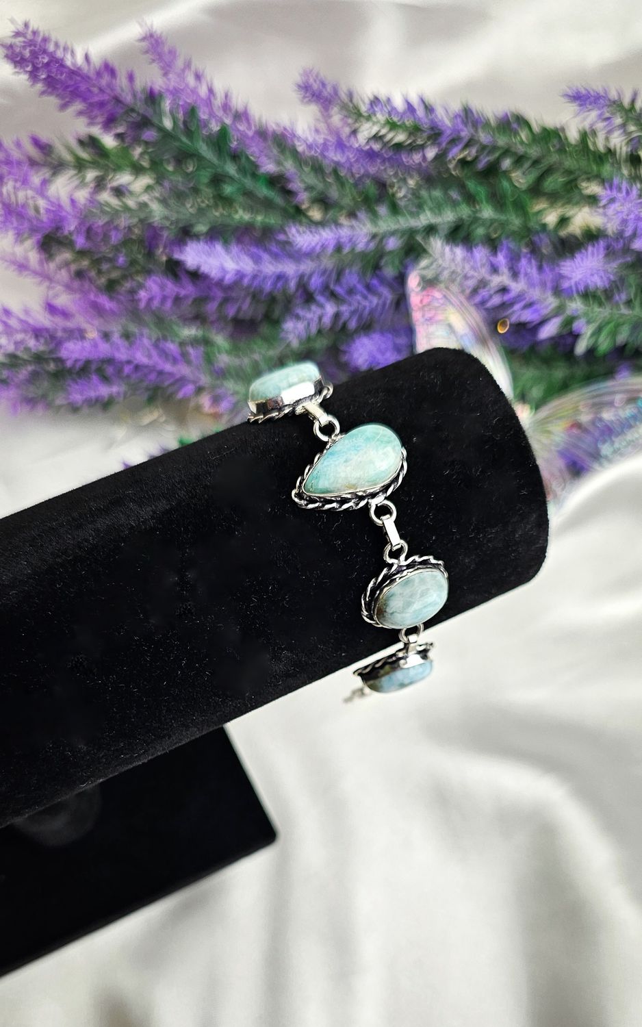 Indian Bracelet in Larimar