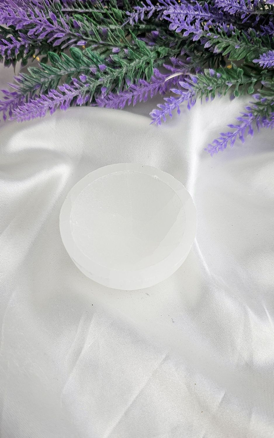 Satin Spar Selenite Bowl (ø6cm)