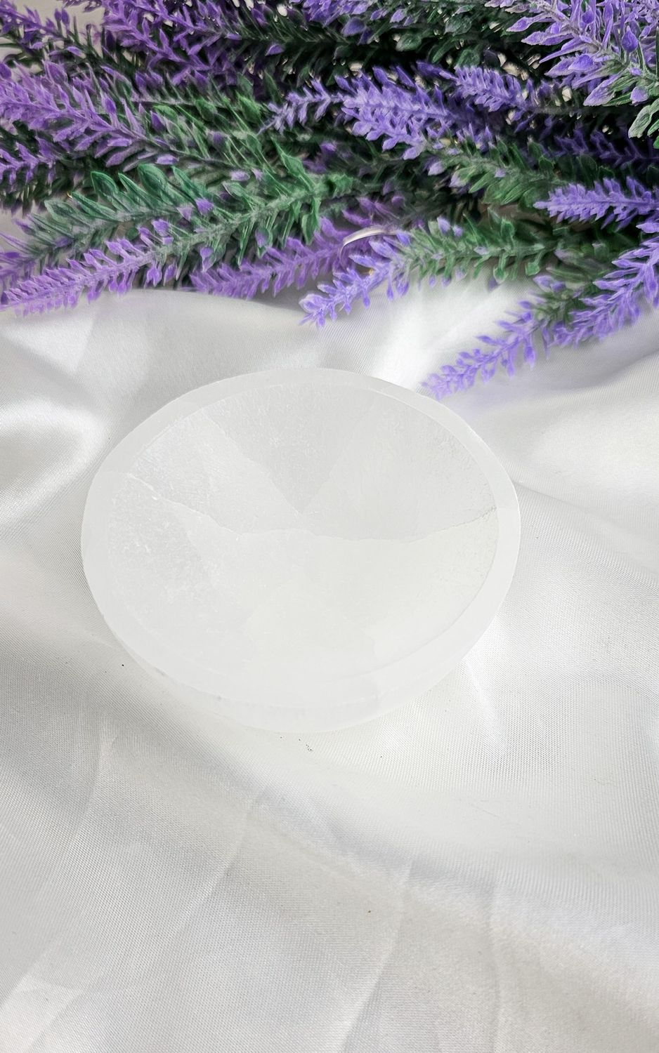 Satin Spar Selenite Bowl (ø8cm)