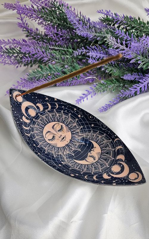 Incense Holder - &quot;Sun &amp; Moon&quot;