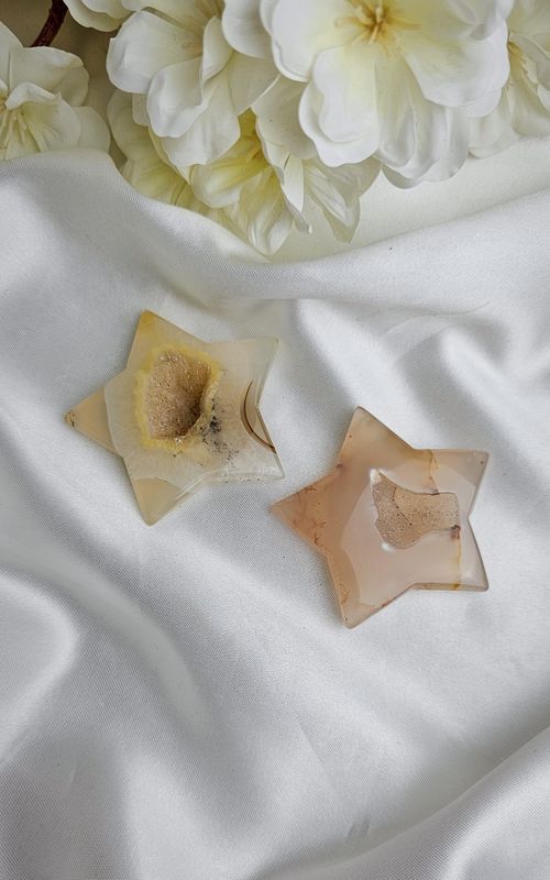 Druzy Agate Star