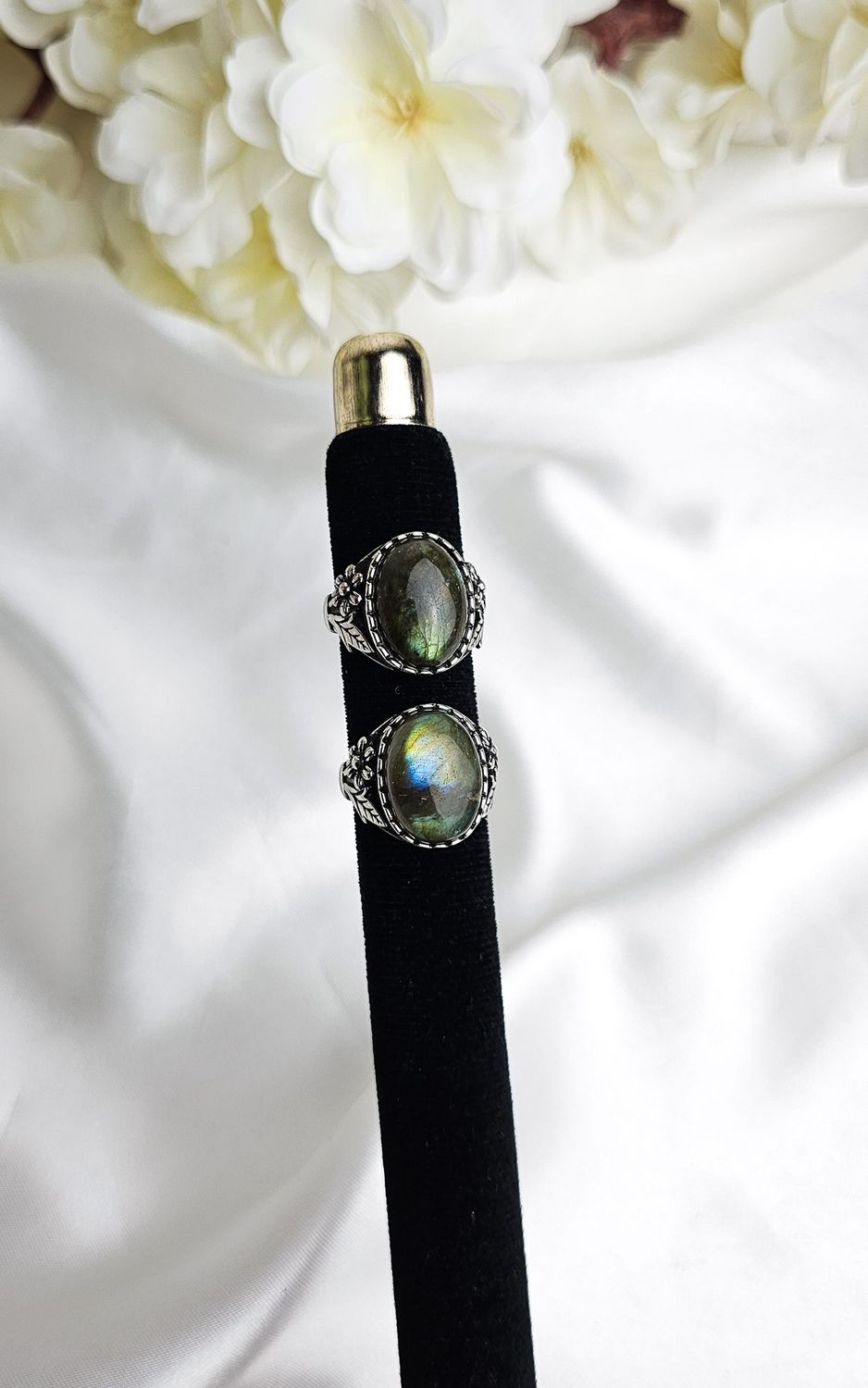 Adjustable Etnic Ring in Labradorite n.1 (FROM SIZE 16)