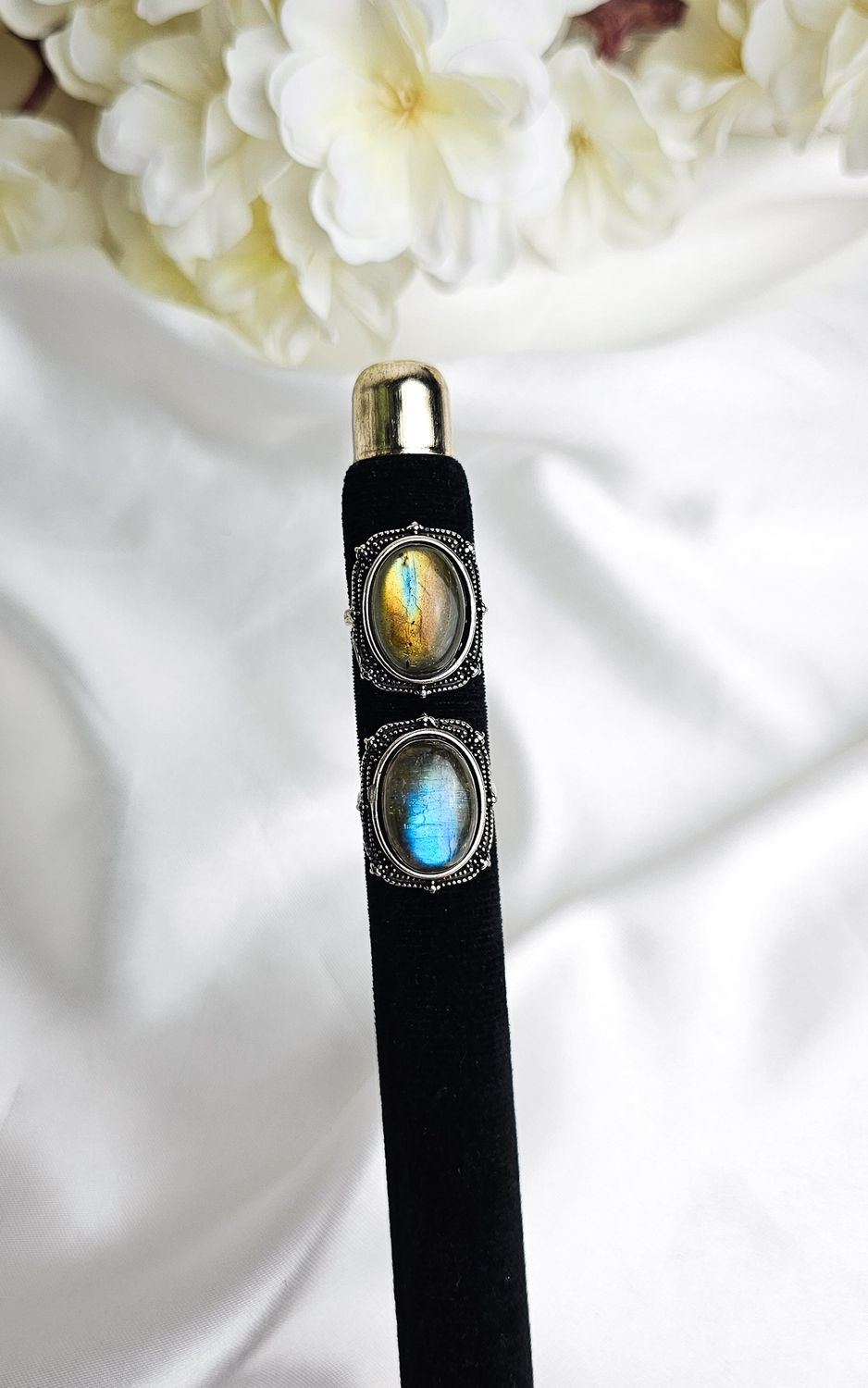 Adjustable Etnic Ring in Labradorite n.3 (FROM SIZE 13)