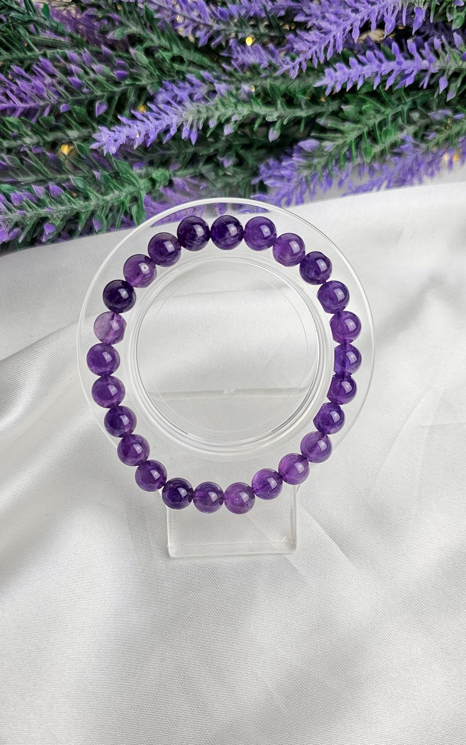 Elastic Bracelet in Amethyst