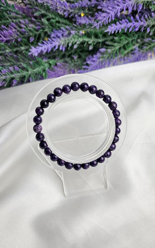 Elastic Bracelet in Charoite (6mm)
