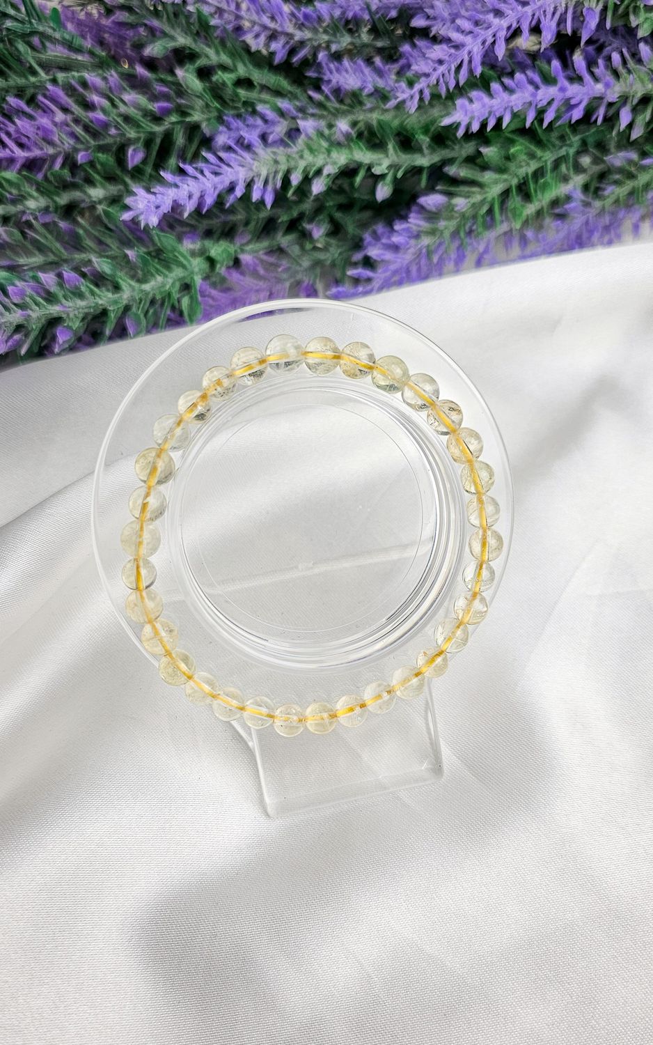Elastic Bracelet in Citrine Quartz