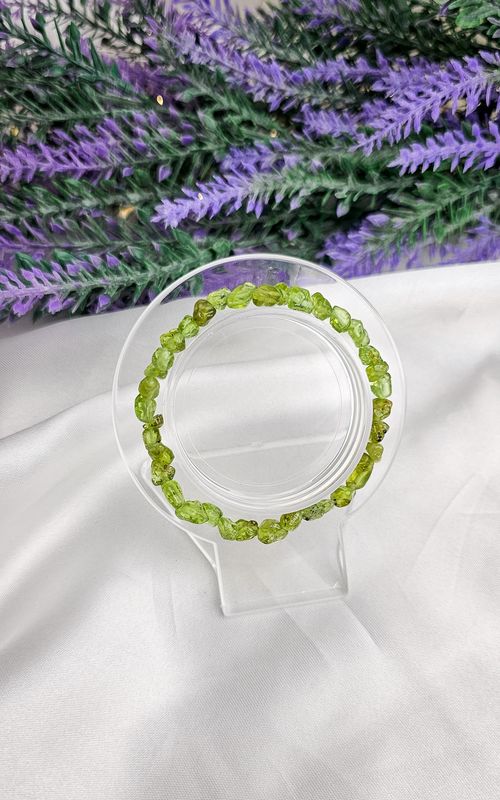 Elastic Bracelet NUGGET in Peridot