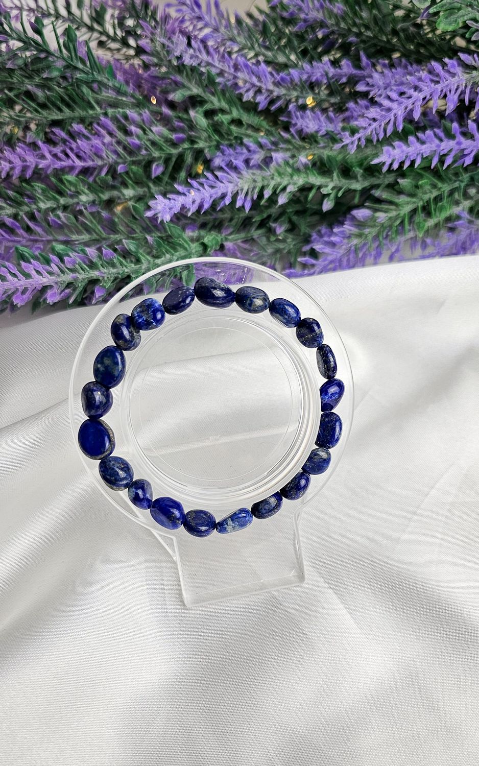 Elastic Bracelet NUGGET in Lapislazuli