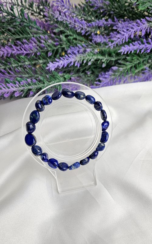 Elastic Bracelet NUGGET in Lapislazuli