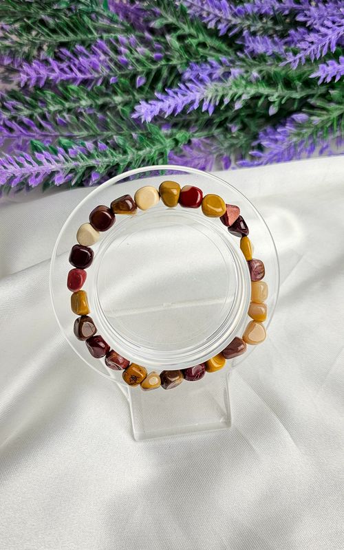 Elastic Bracelet NUGGET in Mokaite