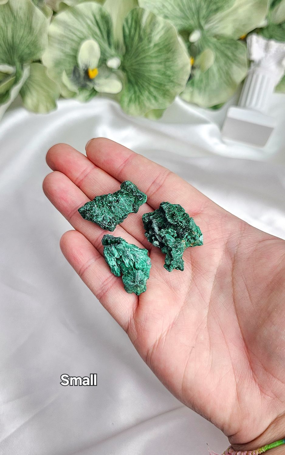 Velvet Raw Malachite (Small)