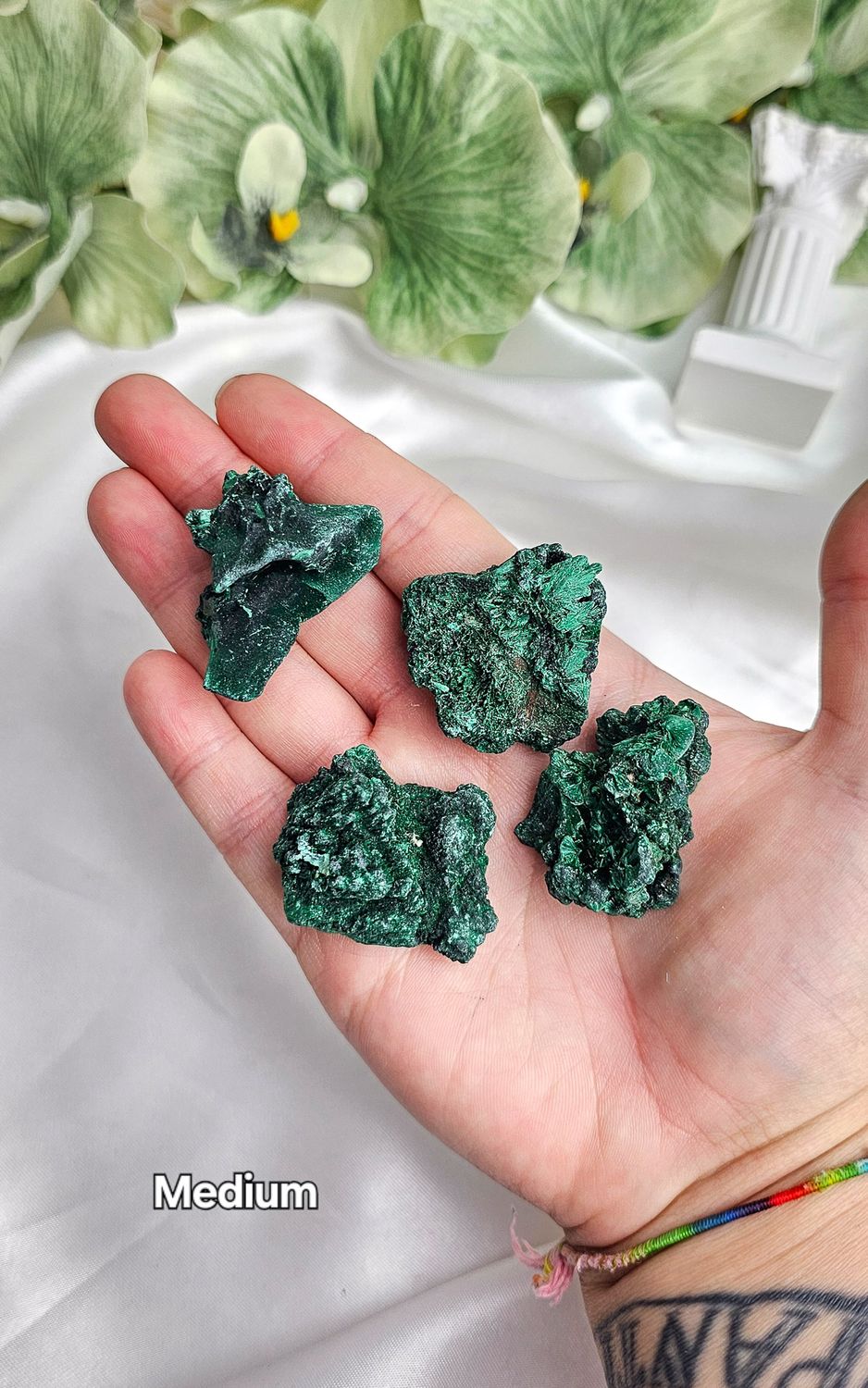Velvet Raw Malachite (Medium)