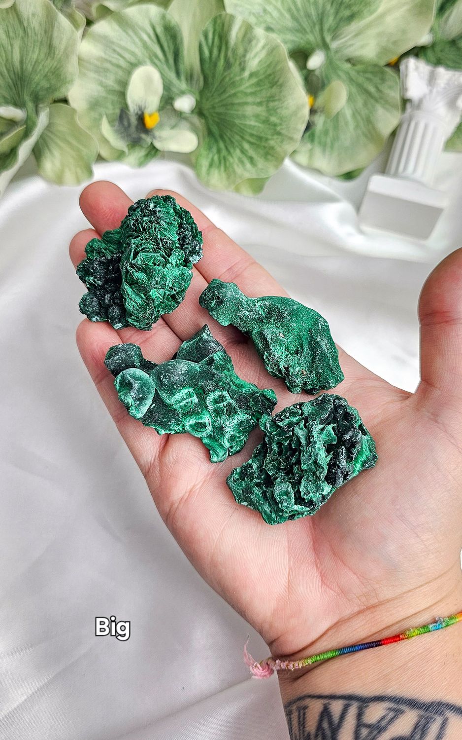 Velvet Raw Malachite (Big)