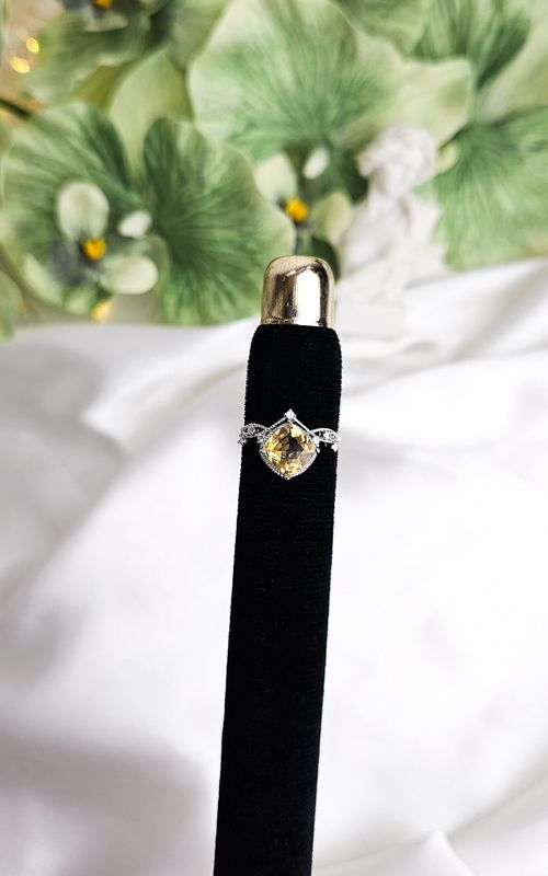 Adjustable Tiara Ring in Citrine Quartz n.2 (FROM SIZE 12)