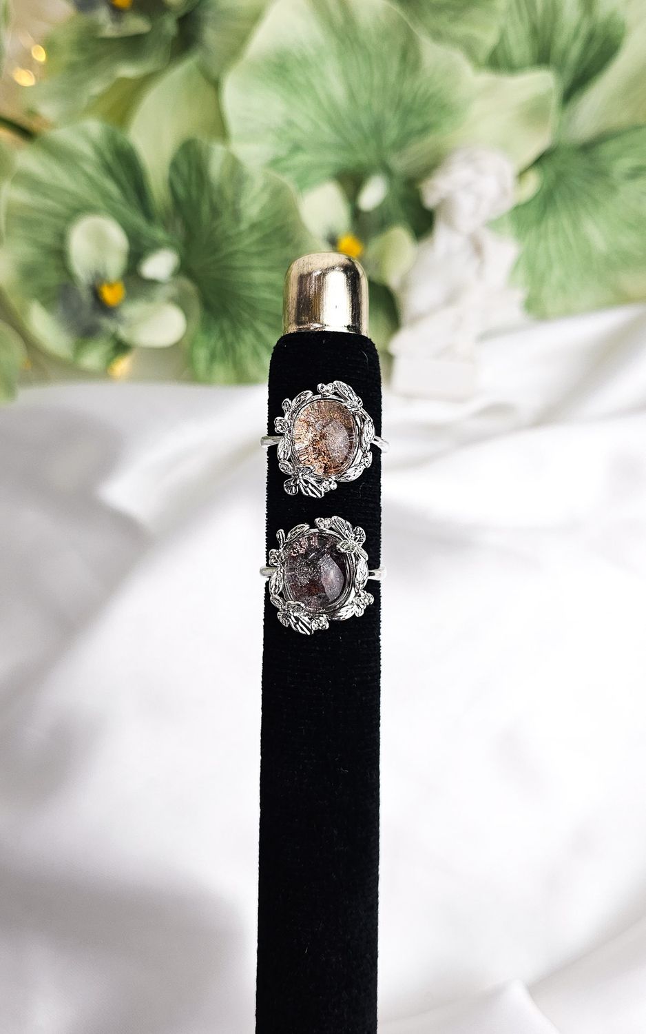 Adjustable Ring in Garden Quartz (FROM SIZE 14)
