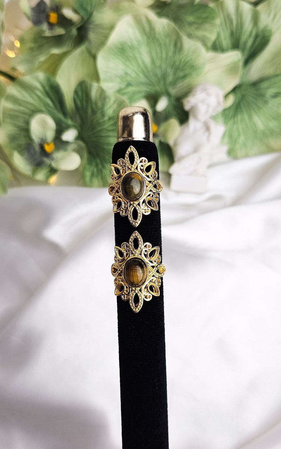 Adjustable Boho Ring in Tiger Eye (FROM SIZE 14)