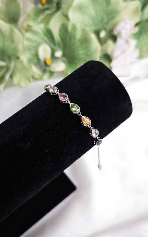 Bracelet in Multicolor Tourmaline