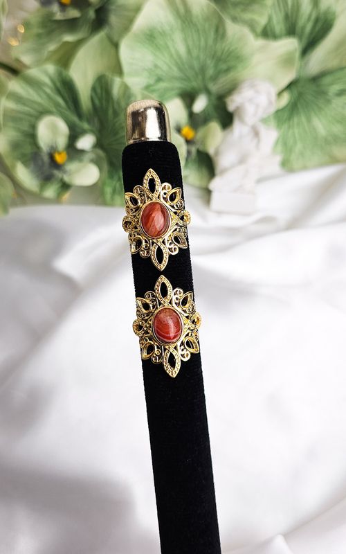 Adjustable Boho Ring in Carnelian Agate (FROM SIZE 14)