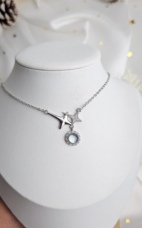 Necklace in Aquamarine (Big)