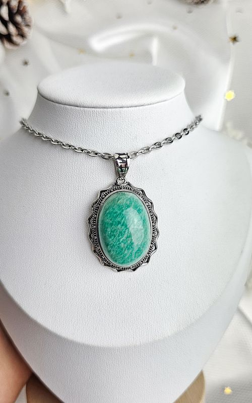 Etnic Necklace in Amazonite n.2