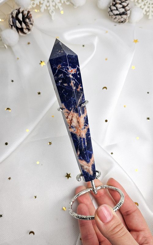 Sodalite Point on Stand