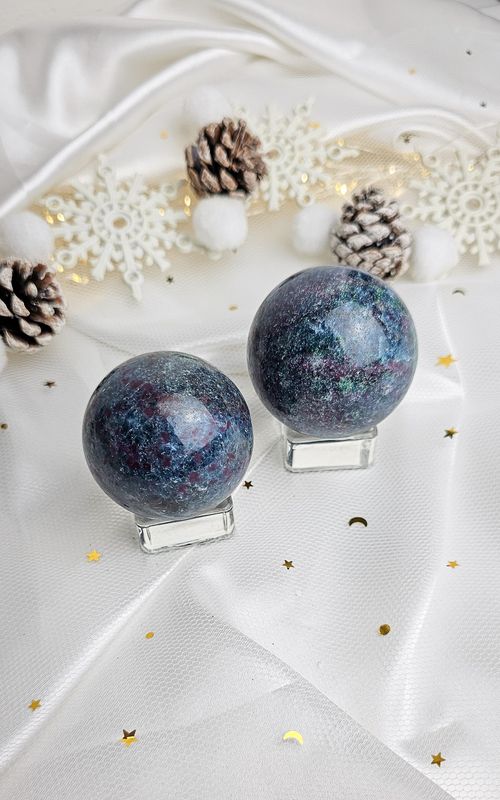 Ruby in Kyanite Sphere