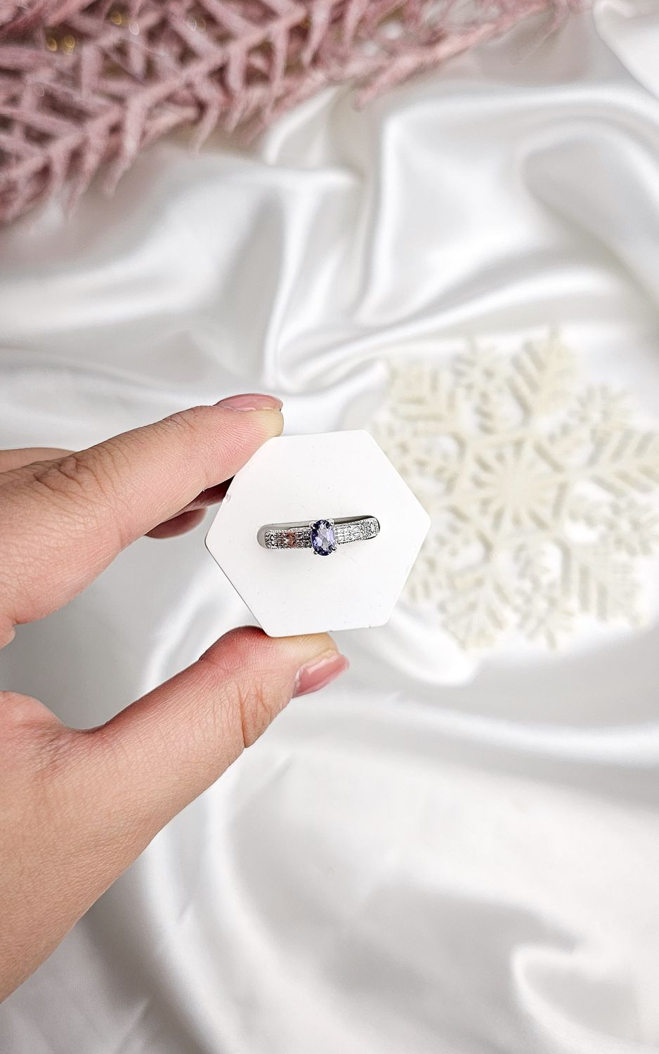 Adjustable Ring in Tanzanite n.1 (FROM SIZE 13)