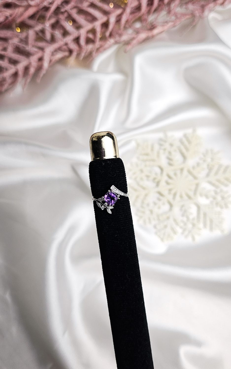 Adjustable Ring in Amethyst (FROM SIZE 11)