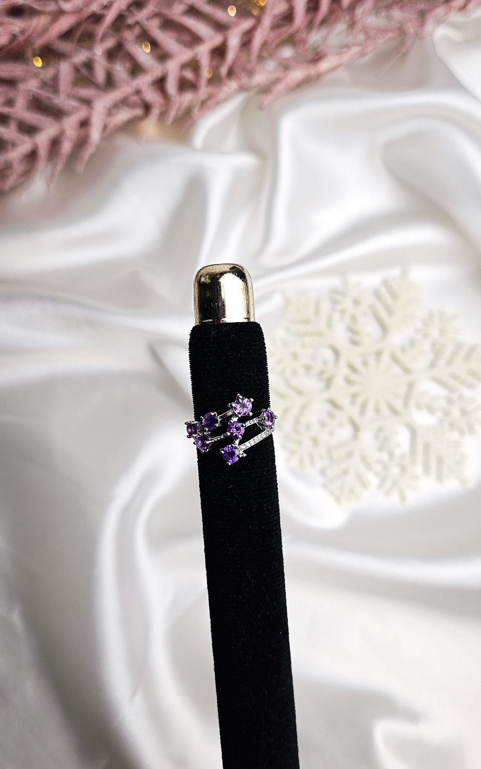 Adjustable Ring in Amethyst (FROM SIZE 13)