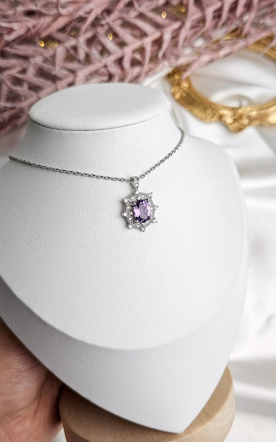 Necklace with Amethyst n.2