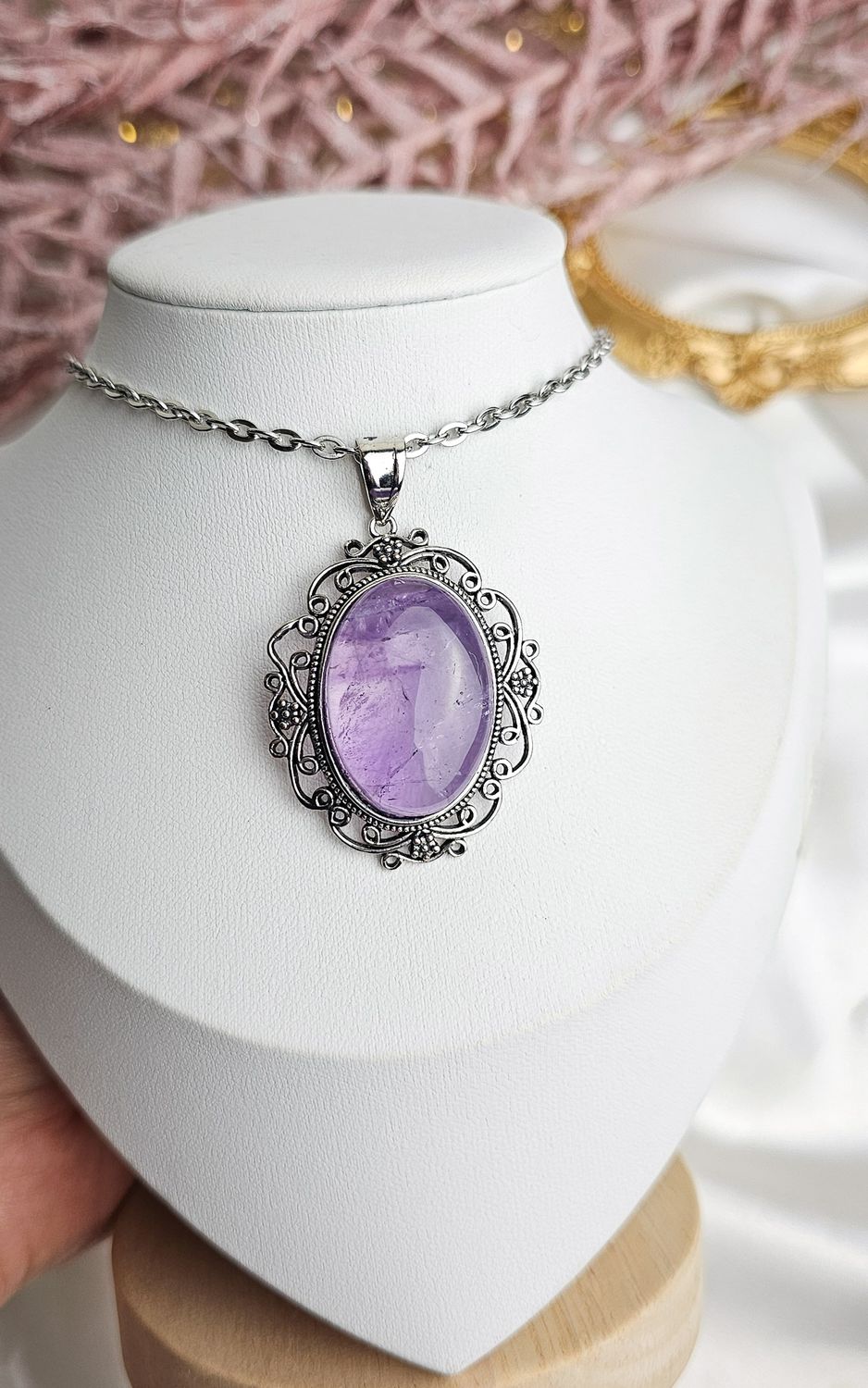 Etnic Necklace in Amethyst n.2