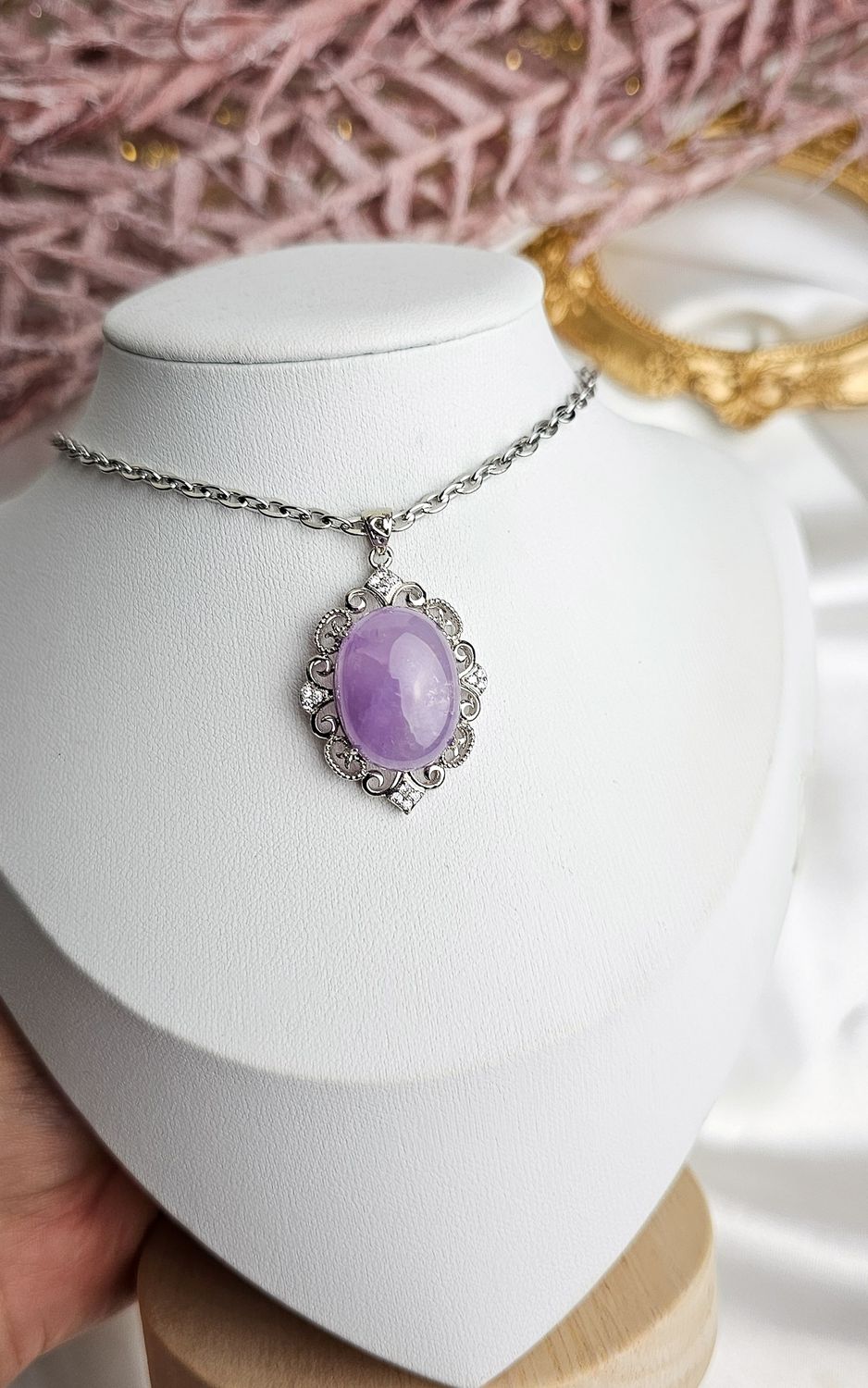 Etnic Necklace in Lavander Amethyst