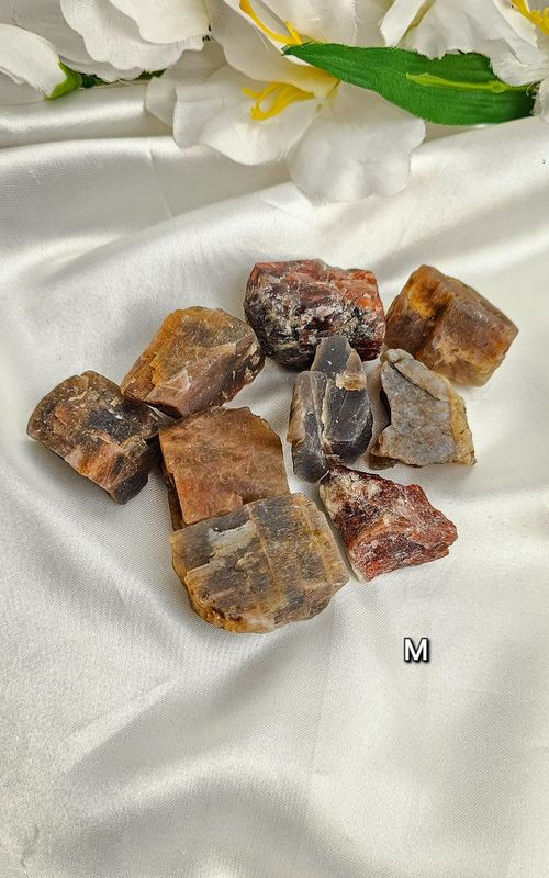 Raw Moonstone + Sunstone (Medium)
