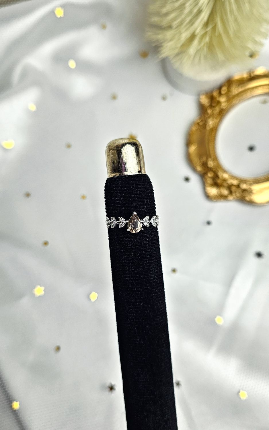 Adjustable Ring in Smoky Quartz (FROM SIZE 12)