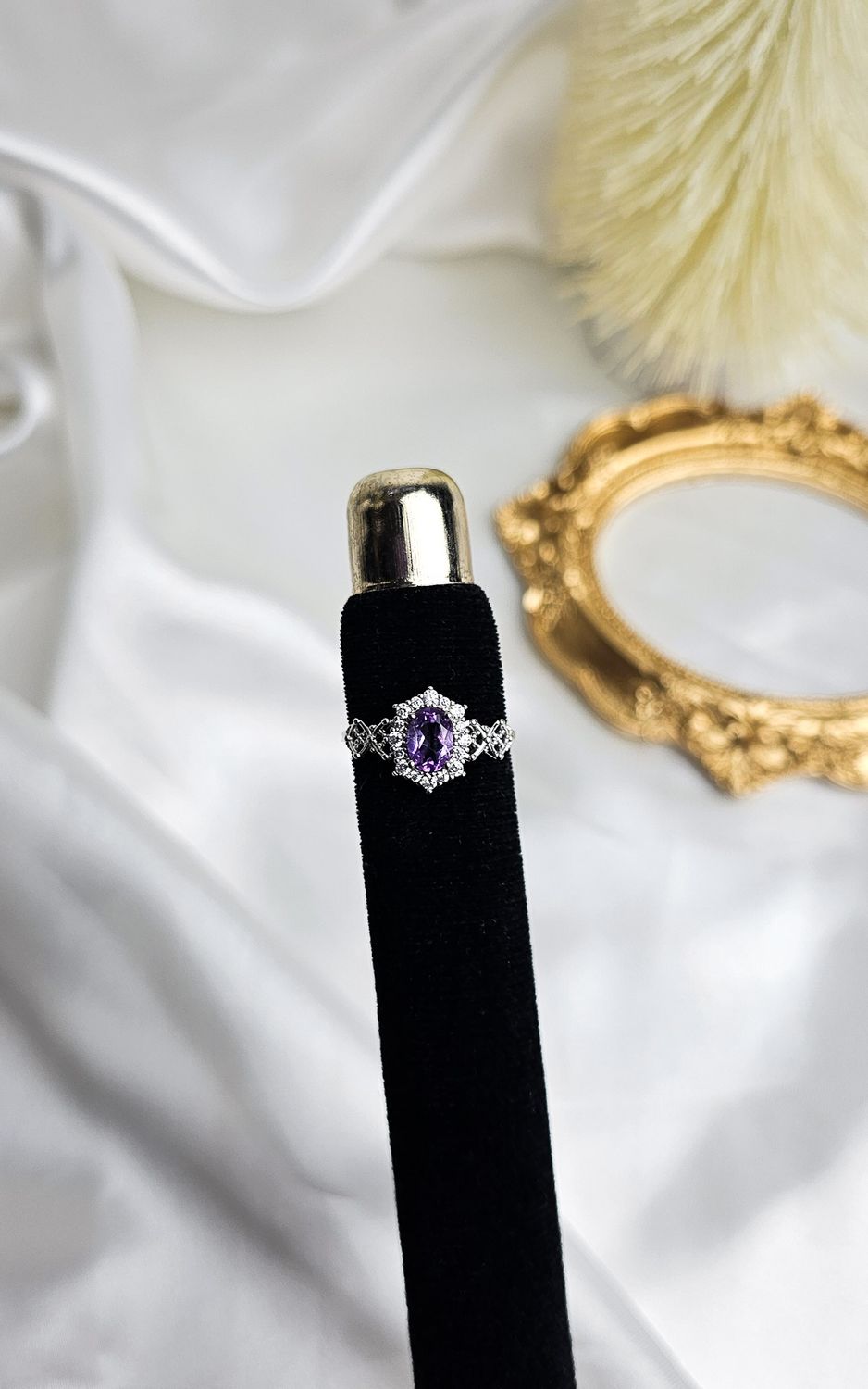 Adjustable Ring in Amethyst (FROM SIZE 13)