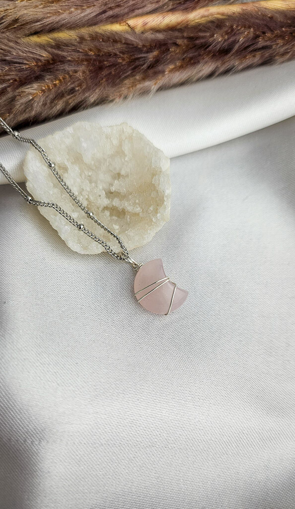 Necklace "MINI MOON" - Choose Stone