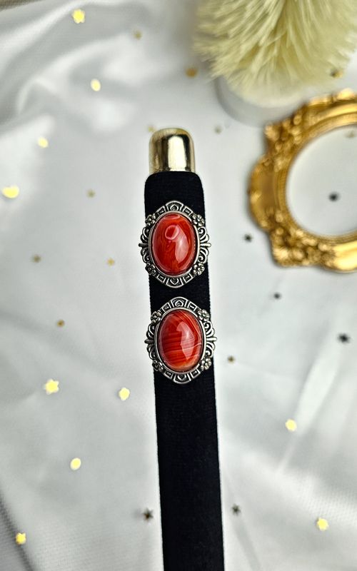 Adjustable Boho Ring in Carnelian Agate (FROM SIZE 13)