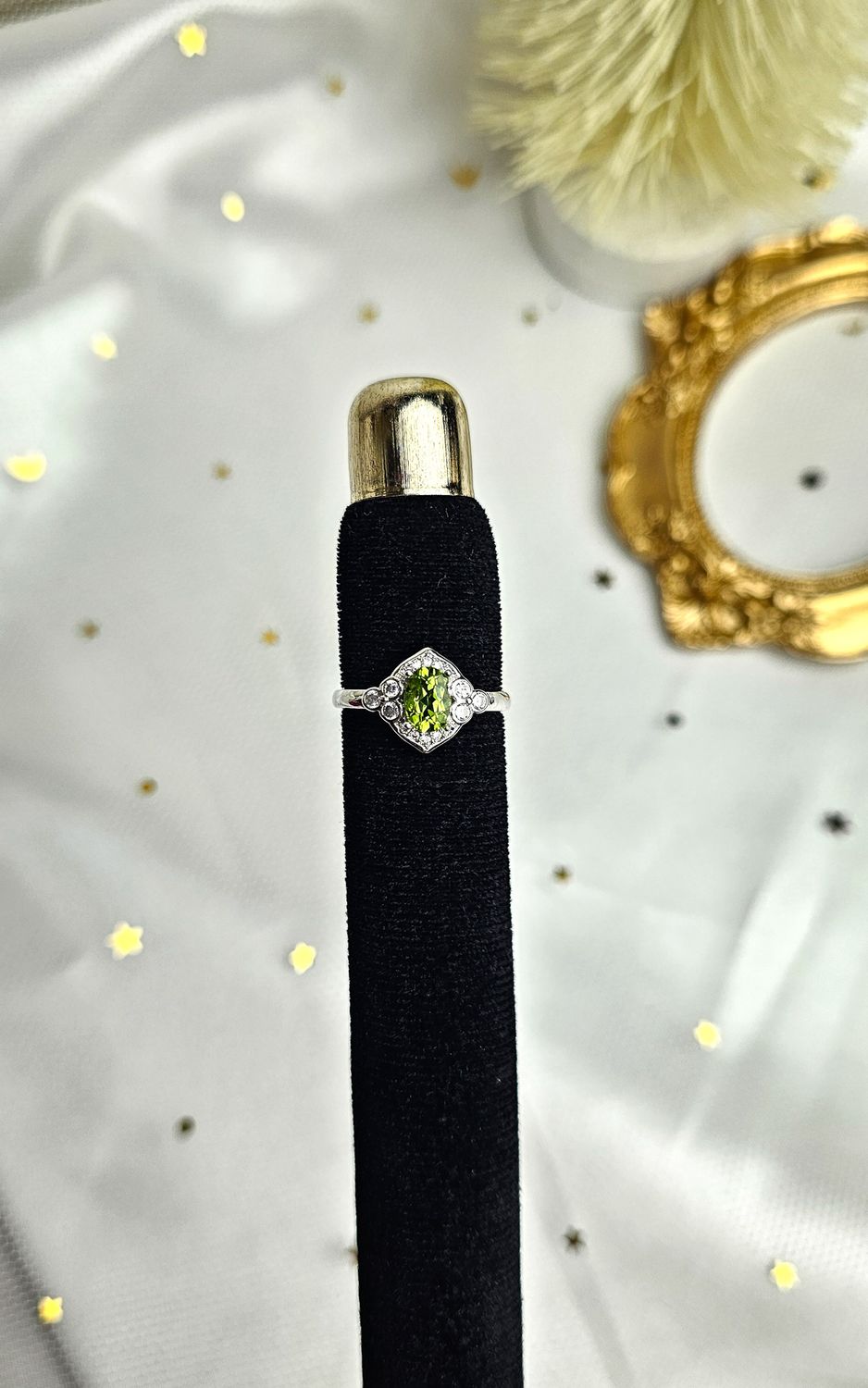 Adjustable Vintage Ring in Peridot (FROM SIZE 14)