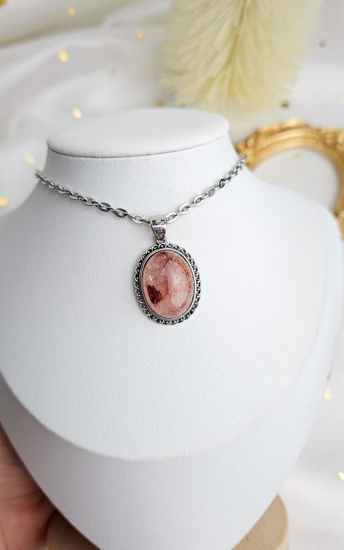 Etnic Necklace in Fire Quartz n.1