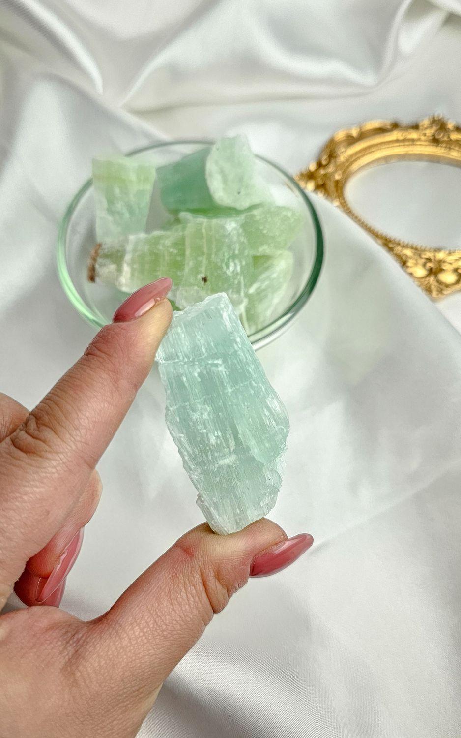 Green Calcite Raw