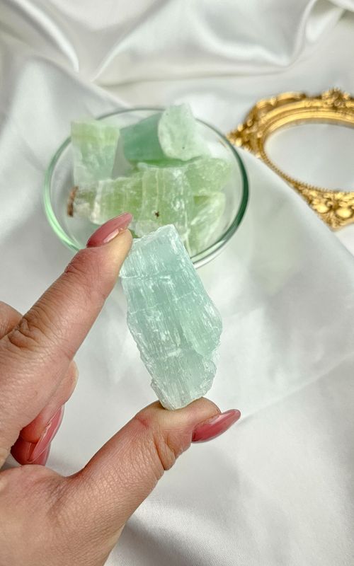 Green Calcite Raw
