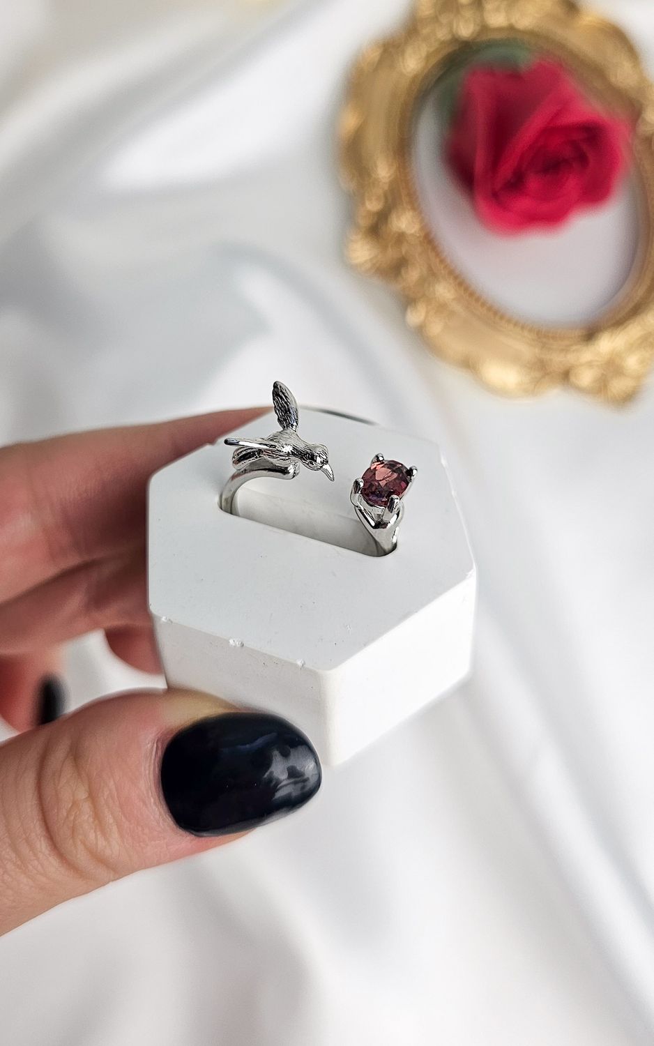 Adjustable Ring in Garnet (FROM SIZE 12)