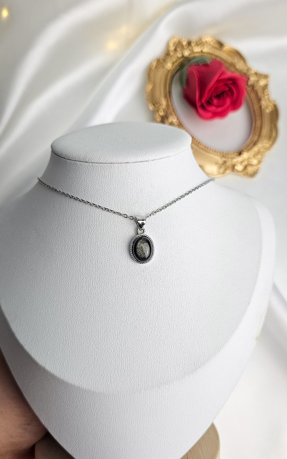 Etnic Necklace in Golden Obsidian (Small)