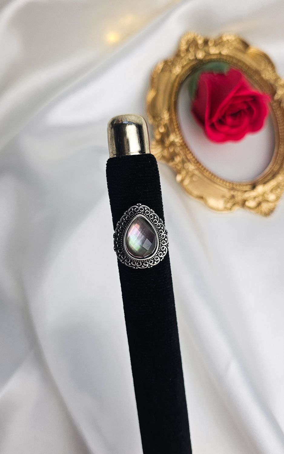 Adjustable Boho Ring in Abalone (FROM SIZE 10)